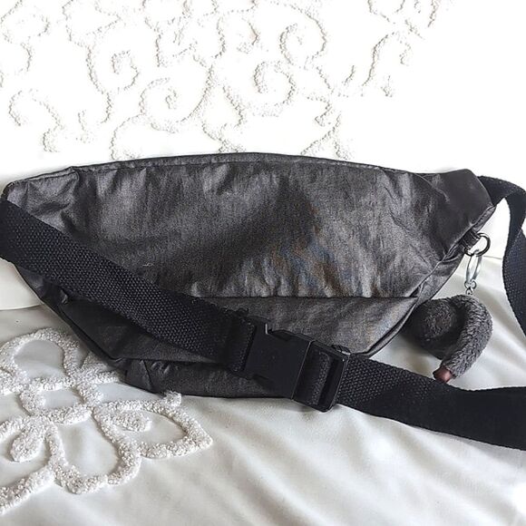 Kipling Fundy PM Waist Bag/Crossbody/Travel - Metallic Graphite Unisex - Picture 6 of 13